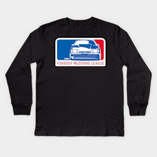 Foxbody Mustang League Kids Long Sleeve T-Shirt